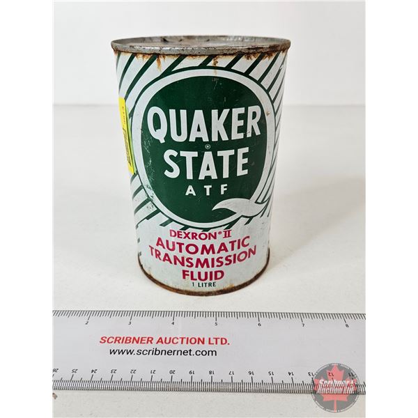Oil Can : Quaker State ATF (Full) (6"H x 4"Dia)