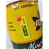 Image 8 : Oil Cans (3) : CO-OP - Maple leaf (6-1/2"H x 4"Di) - MG (Full) (6-1/2"H x 4"Dia) - Sonic (Full) (6"H
