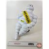 Image 1 : Michelin Man "BIBENDUM" Advertising Display w/Mounting Bracket (c.1960s-1970s) (17-1/2"H x 11"W)