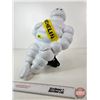 Image 2 : Michelin Man "BIBENDUM" Advertising Display w/Mounting Bracket (c.1960s-1970s) (17-1/2"H x 11"W)