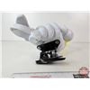 Image 8 : Michelin Man "BIBENDUM" Advertising Display w/Mounting Bracket (c.1960s-1970s) (17-1/2"H x 11"W)