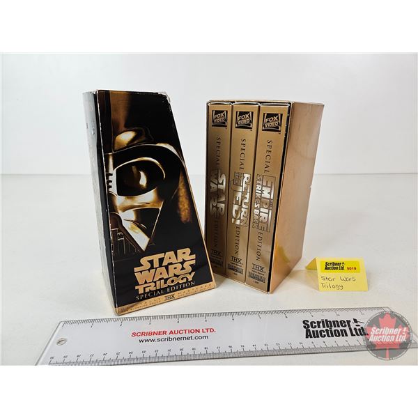 Star Wars Trilogy VHS Set : Special Edition (Box Measures : 8"H x 3-1/2"W x 4-1/2"D)