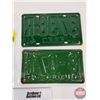 Image 6 : License Plates (4) : Quebec  - 1941 (6"H x 10-1/4"W) - 1943 (6"H x 10-1/4"W) - 1945 (5-1/4"H x 9-3/4