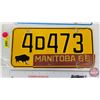 Image 2 : License Plates (2) : 1966 Manitoba & 1964 British Columbia (Both Measures : 6"H x 12"W)