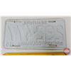 Image 6 : License Plates (2) : 1966 Manitoba & 1964 British Columbia (Both Measures : 6"H x 12"W)