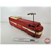 Image 2 : Ride-On Toy Train : Canadian Pacific (Tin) (Train Measures : 9"H x 6"W x 30"L)