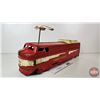 Image 9 : Ride-On Toy Train : Canadian Pacific (Tin) (Train Measures : 9"H x 6"W x 30"L)