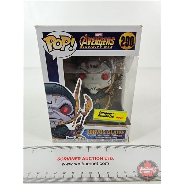 POP Vinyl Figure : Avengers Infinity War - Corvus Glaive (Box Measures : 6-1/2"H x 4-1/2"W x 3-1/2"D