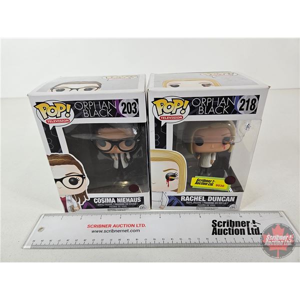 POP Vinyl Figure (2) : Orphan Black  - Cosima Niehaus - Rachel Duncan (Box Measures : 6-1/2"H x 4-1/