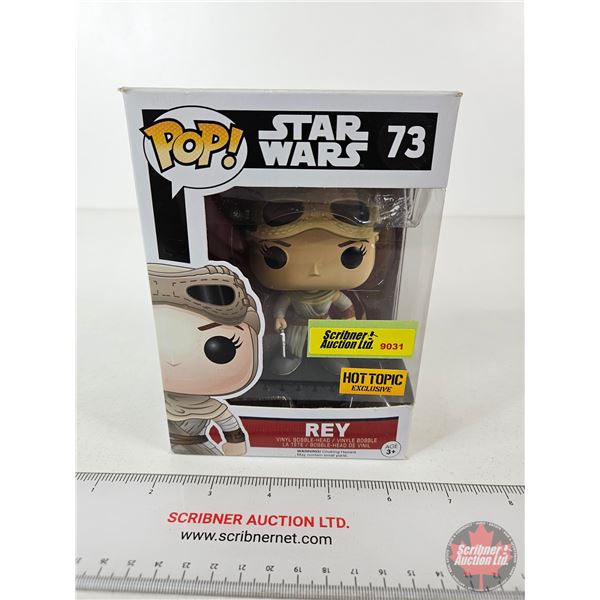 POP Vinyl Figure : Star Wars - Rey (Box Measures : 6-1/2"H x 4-1/2"W x 3-1/2"D)