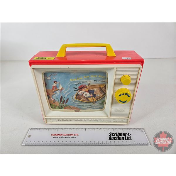 Fisher Price Toy : Music Box TV (9"H x 9-3/4"W x 3-1/4"D)