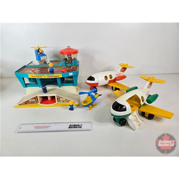 Fisher Price Toys : Airport w/ Airplanes & Helicopters