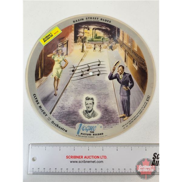 Vogue Picture Record : Basin Street Blues & Sugar Blues by Clyde McCoy (1940's) (10"Dia)