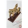 Image 10 : Mantle Horse Clock  (10-1/2"H x 17"W x 5"D)