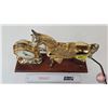 Image 4 : Mantle Horse Clock  (10-1/2"H x 17"W x 5"D)