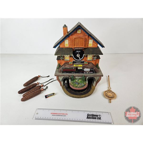 Canadian Pacific Railway Cuckoo Clock : Bradford Exchange (12-3/4"H x 10"W x 9-1/2"D)
