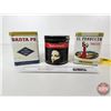 Image 2 : Cigar Tins (3) :  - Santa Fe - Marguerite - El Producto (Marguerite Measures : 5-1/4"H x 5"Dia)
