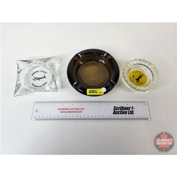 Ashtrays (3) : Glass