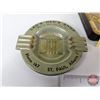 Image 2 : Smokers Combo : Ashtrays (2) & Tobacco Tins (2)