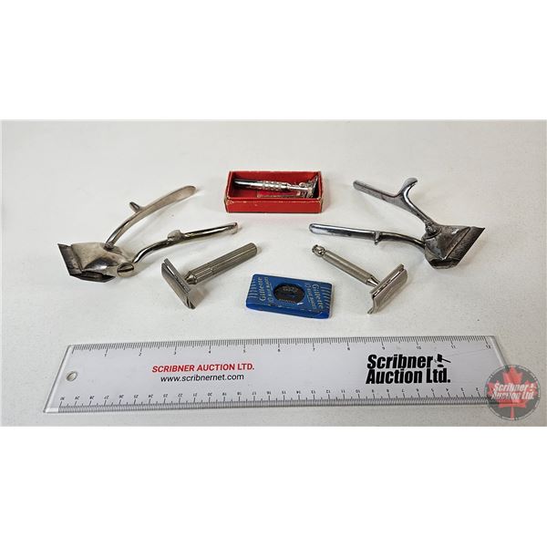 Vintage Shaving Lot : Incl.  - Razors - Clippers - Blades