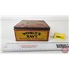 Image 4 : Tobacco Tin : Worlds Navy (6-1/2"H x 7-1/2"W x 2-3/4"D)
