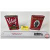 Image 1 : Tobacco Tin (2) : Prince Albert & Velvet (Both Measures : 4-1/4"H x 3"W x 1"D)