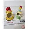 Image 10 : Dutch Collector Combo : Incl. - Tin - Stoneware Bottle - (2) Ceramic Planters (Bottle Measures : 8"H