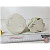Image 12 : Dutch Collector Combo : Incl. - Tin - Stoneware Bottle - (2) Ceramic Planters (Bottle Measures : 8"H