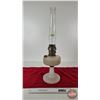 Image 5 : Aladdin Oil Lamp : Model B (Diamond Quilt) (Total Height 25")