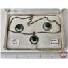 Image 2 : Necklace and Earring Set (925 Silver) c/w Hudson Bay Company Jewelry Box