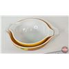 Image 11 : Pyrex Mixing Bowls (2) : Butterfly Gold (Largest Measures : 10-1/4"Dia)