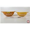 Image 2 : Pyrex Mixing Bowls (2) : Butterfly Gold (Largest Measures : 10-1/4"Dia)