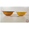Image 5 : Pyrex Mixing Bowls (2) : Butterfly Gold (Largest Measures : 10-1/4"Dia)