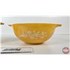 Image 7 : Pyrex Mixing Bowls (2) : Butterfly Gold (Largest Measures : 10-1/4"Dia)