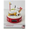 Image 1 : Coca-Cola Alarm Clock : Polar Bear (Batt. Opp) (7-1/2"H x 6-3/4"Dia)