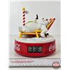 Image 2 : Coca-Cola Alarm Clock : Polar Bear (Batt. Opp) (7-1/2"H x 6-3/4"Dia)
