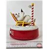 Image 4 : Coca-Cola Alarm Clock : Polar Bear (Batt. Opp) (7-1/2"H x 6-3/4"Dia)