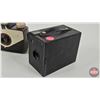 Image 5 : Vintage Camera Trio :  - Six-20 Hawk-Eye Junior - Nomad 620 - Agfa Optima w/ Case