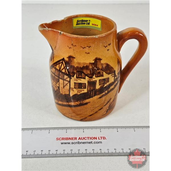 Medalta Pottery Pitcher : 1-1/2 Pint (5-1/2"H)