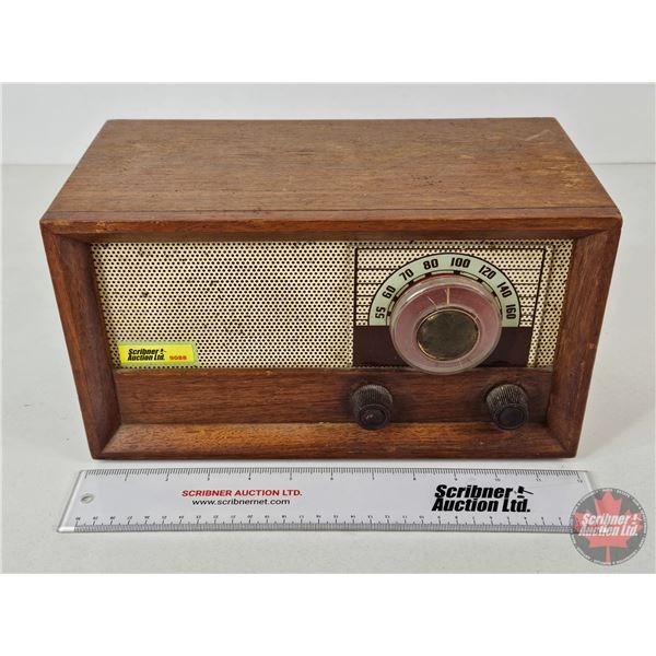 Electric Radio (Wood) (6-3/4"H x 12"W x 6-1/4"D)