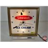 Image 7 : Silverwood's Electric Light Up Clock : De Luxe Ice Cream (Works) (15-3/4"H x 15-1/2"W x 2"D)