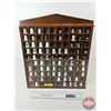 Image 1 : Thimble Collection w/ Wall Mount Display Case (Case Measures : 18"H x 15"W x 1-3/4"D)