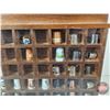 Image 3 : Thimble Collection w/ Wall Mount Display Case (Case Measures : 18"H x 15"W x 1-3/4"D)