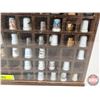 Image 5 : Thimble Collection w/ Wall Mount Display Case (Case Measures : 18"H x 15"W x 1-3/4"D)