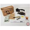 Image 1 : Coleman Instant Lighting Iron : No. 609 c/w Trivet, Pump, & Original Box (Box Measures : 7-1/2"H x 1
