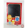 Image 1 : Pabst Blue Ribbon Beer Chalkboard Tin Sign  (26"H x 17"W)