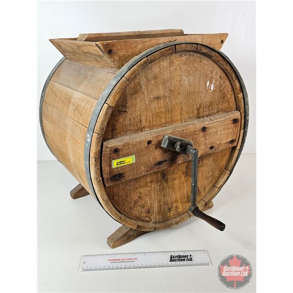 Wooden Butter Churn (20"H x 16-1/2"L x 19"Dia)