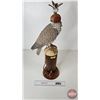 Image 2 : Wood Statue : Falcon w/ Hood "Jack Fisher Lady Smith" (27"H)