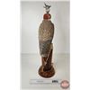 Image 4 : Wood Statue : Falcon w/ Hood "Jack Fisher Lady Smith" (27"H)