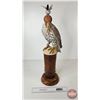 Image 6 : Wood Statue : Falcon w/ Hood "Jack Fisher Lady Smith" (27"H)